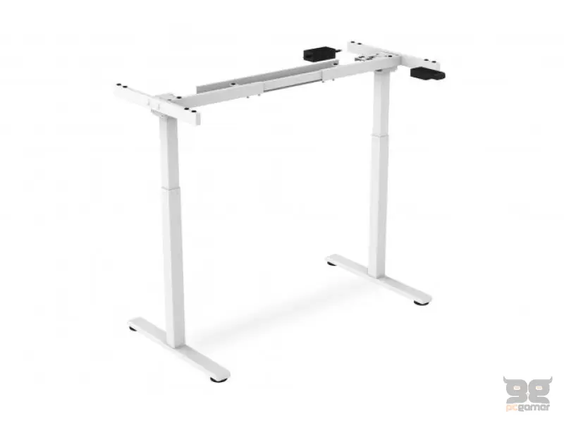 Digitus Električni okvir stola podesiv po visini, jedan motor, 2 nivoa, bijeli