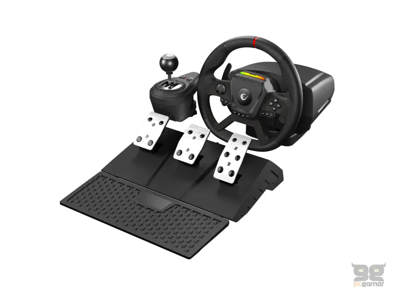 Rampage Volan PACE V987 Force Feedback 3-Pedal - Manual Shifter - PC