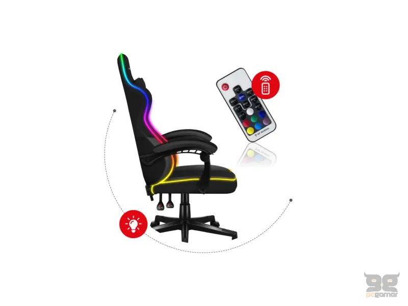 Huzaro Gaming stolica HZ Force 4.4 RGB Black