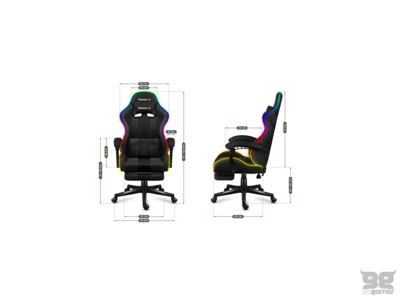 Huzaro Gaming stolica HZ Force 4.7 RGB Mesh