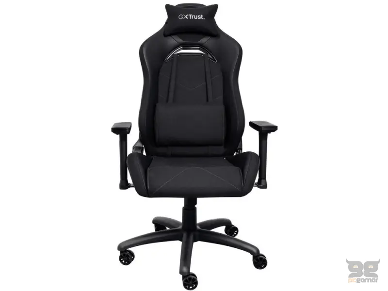 TRUST GXT 714 RUYA Comfortable Gaming Chair, Gas lift class 4, Max. weight 150 kg, Black