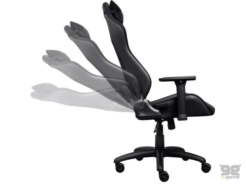 TRUST GXT 714 RUYA Comfortable Gaming Chair, Gas lift class 4, Max. weight 150 kg, Black