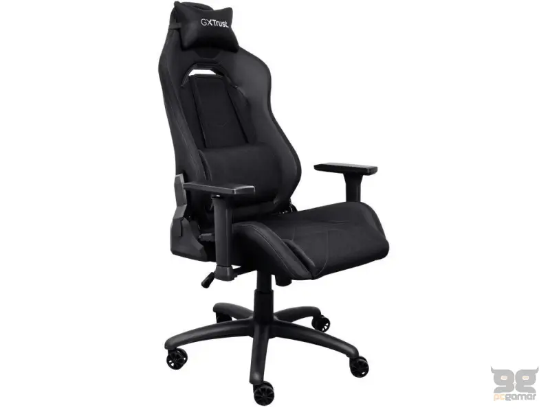 TRUST GXT 714 RUYA Comfortable Gaming Chair, Gas lift class 4, Max. weight 150 kg, Black