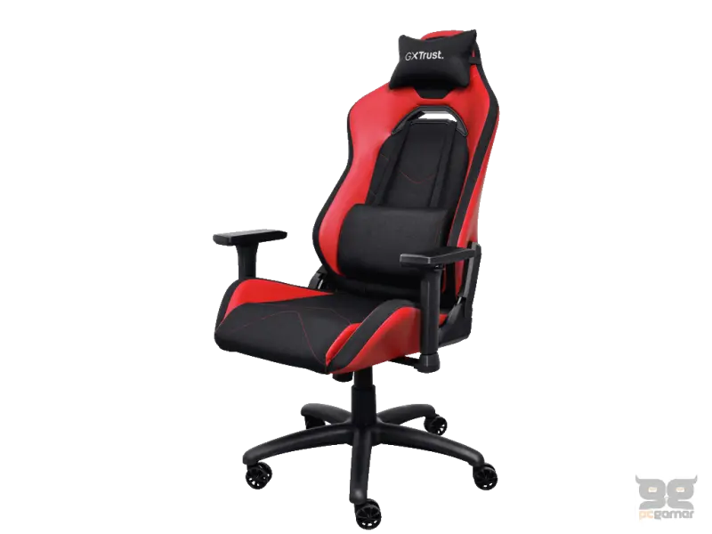 TRUST GXT 714R RUYA Comfortable Gaming Chair, Gas lift class 4, Max. weight 150 kg, RED