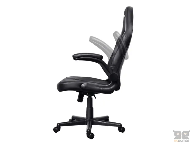 TRUST GXT 703 RIYE Gaming chair - Black, Max. weight 140 kg, Gas lift class 4