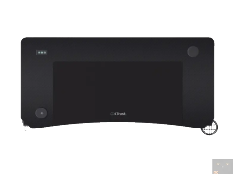 TRUST 710 Luminus Pro RGB Gaming Desk/Black/150kg/740x600x1200mm/Cupholder/Headphone hook/Mousepad