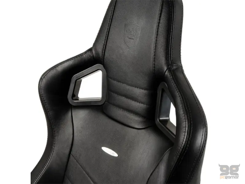 NOBLECHAIRS EPIC Real Leather Gaming stolica crna 
