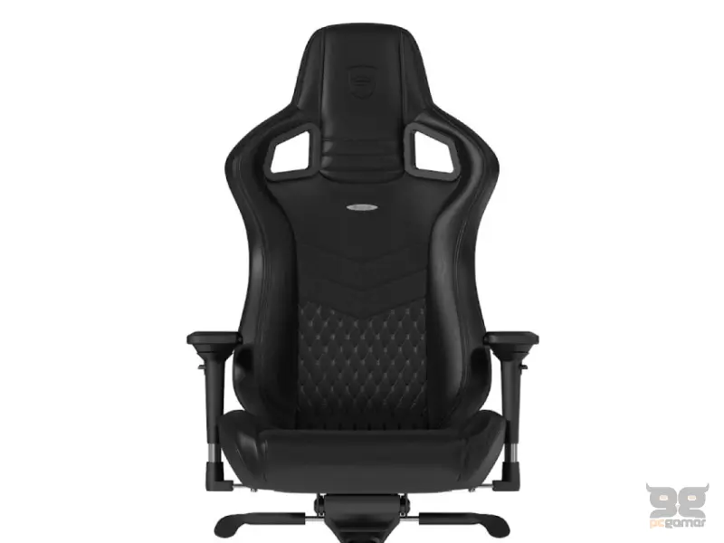 NOBLECHAIRS EPIC Real Leather Gaming stolica crna 