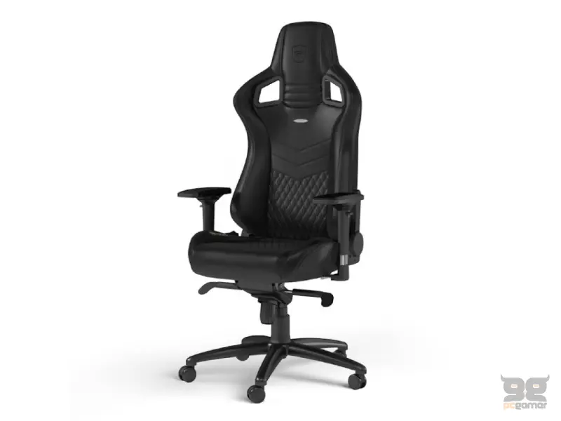 NOBLECHAIRS EPIC Real Leather Gaming stolica crna 