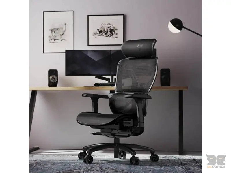 THUNDERX3 XTC-Mesh Ergonomska stolica crna 