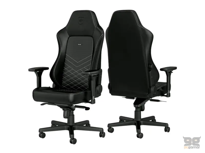 NOBLECHAIRS HERO Gaming stolica crno-platinum bela 