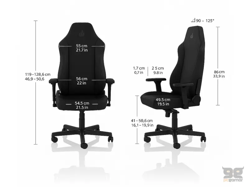 NITRO CONCEPTS X1000 Gaming stolica - Stealth Black 