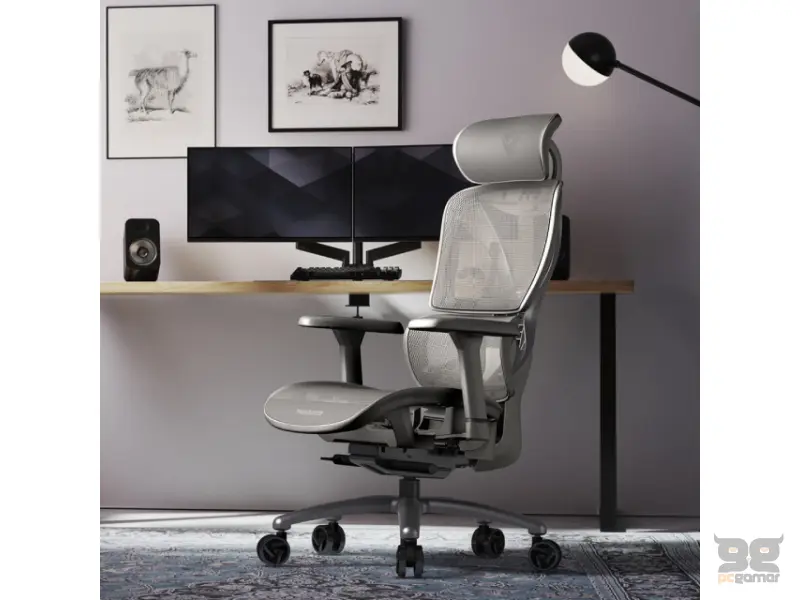 THUNDERX3 XTC-Mesh Ergonomska stolica siva 