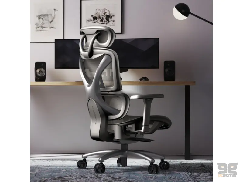 THUNDERX3 XTC-Mesh Ergonomska stolica siva 