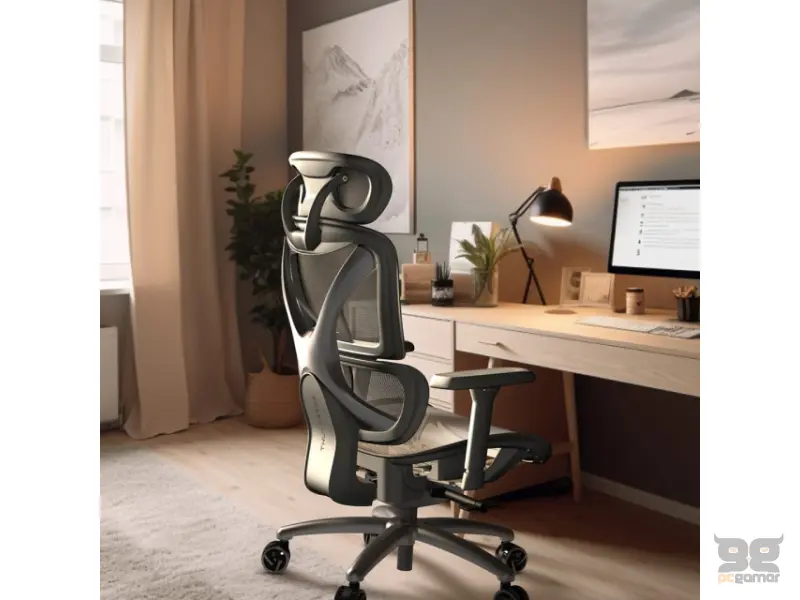 THUNDERX3 XTC-Mesh Ergonomska stolica siva 