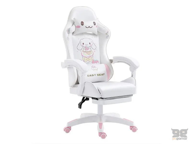 EAST SEAT FT-1502 Gaming dečja stolica belo-roza 