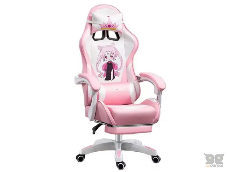 JIASHIDE FT-1502 Gaming dečija stolica rozo-bela 