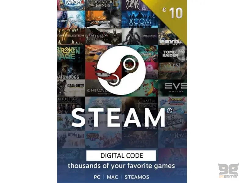 Steam Gift Card 10 EUR - Steam Key - Europe