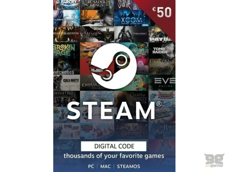 Steam Gift Card 50 EUR - Steam Key - Europe
