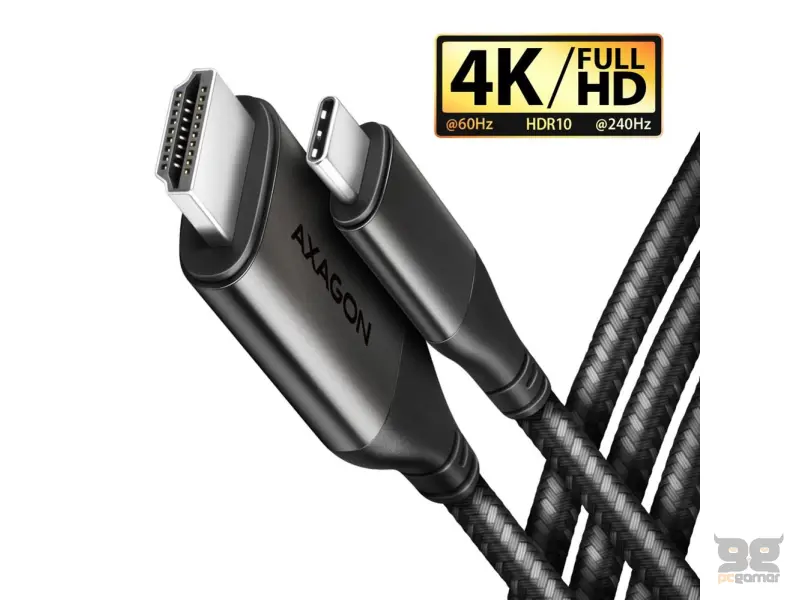 AXAGON USB-C -> HDMI 2.0 cable 1.8m 4K/60Hz