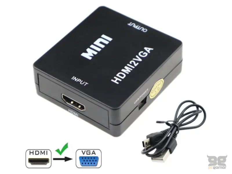 FAST ASIA Adapter HDMI na VGA 1080P 