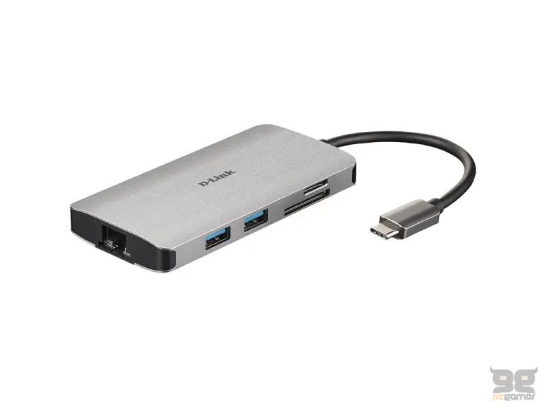 D-Link 8-in-1 USB-C Hub sa HDMI/Ethernet/Card Reader/Power Delivery