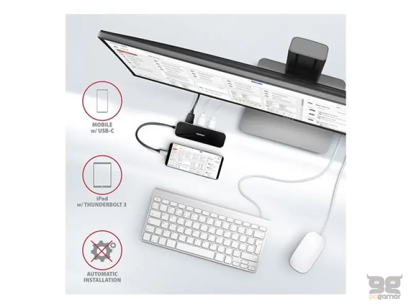 USB HUB SS USB-C 6IN1 HMC-6GL, AXA