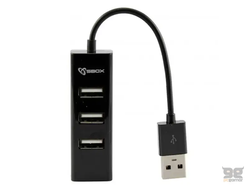 SBOX USB Hub H-204 Black