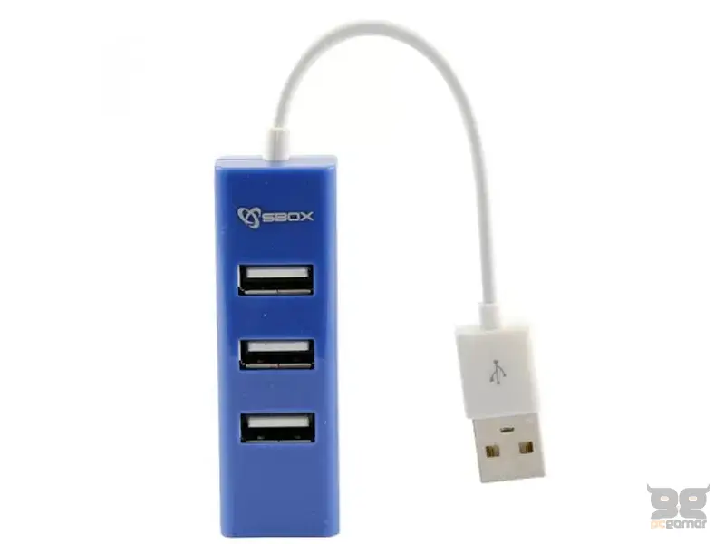 SBOX USB Hub H-204 Blue