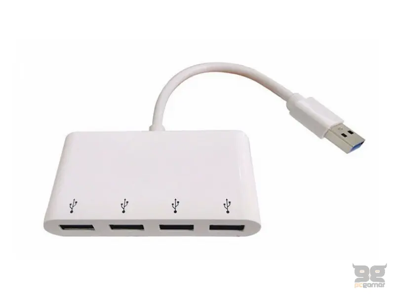 E-GREEN USB 2.0 HUB 4port beli 