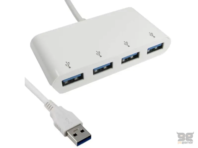 E-GREEN USB 3.0 HUB 4port beli 