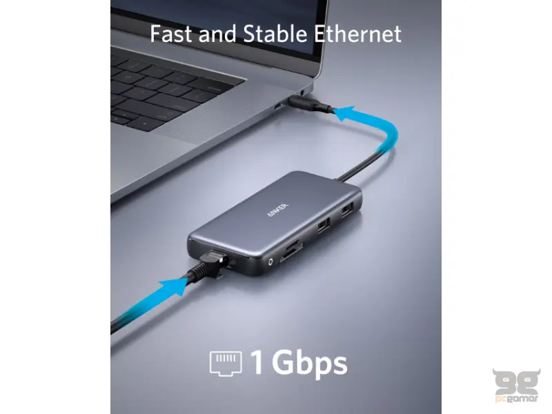 ANKER USB-C Data Hub 8u1 10Gbps crni 