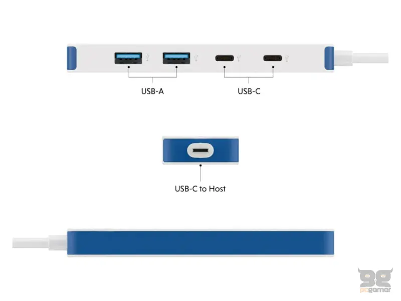 TARGUS HyperDrive Flex 4 Port USB-C Combo Hub beli (HD5200BUGL) 