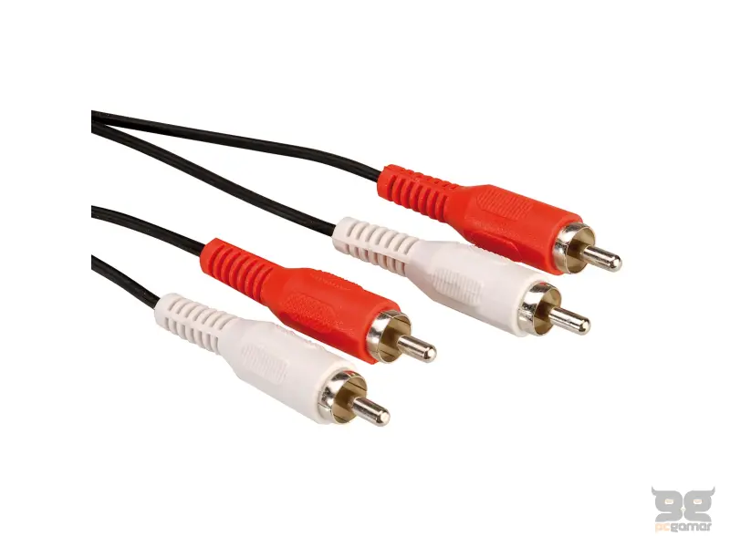 Roline VALUE Chinch kabel 2×chinch M/M 5m