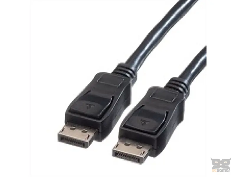DP-DP, M/M, black, 2.0 m