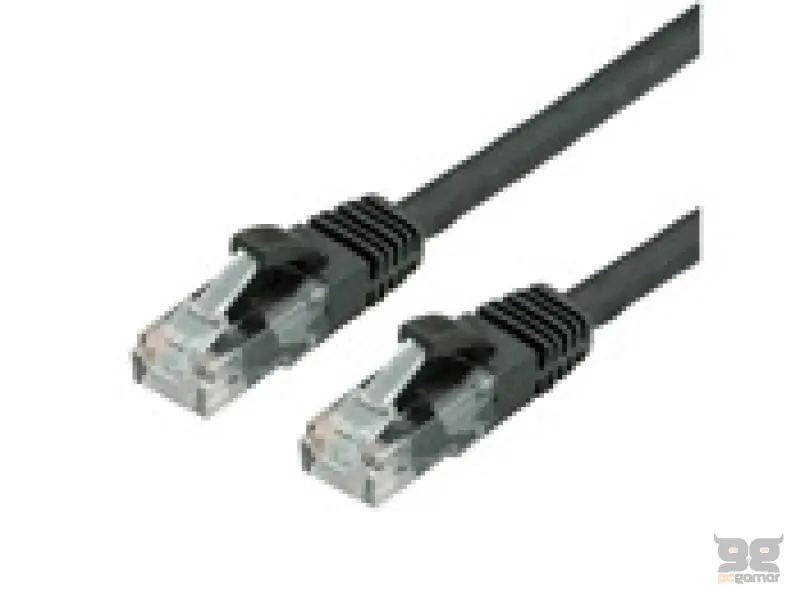 Value patch cable, Cat. 6, U/UTP, crni, LS0H, 3m