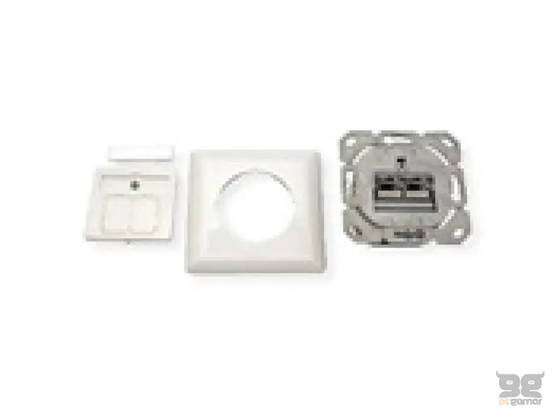 VALUE Cat.6A (Class EA) ugradna rj45 uticnica, STP, horizontal, white