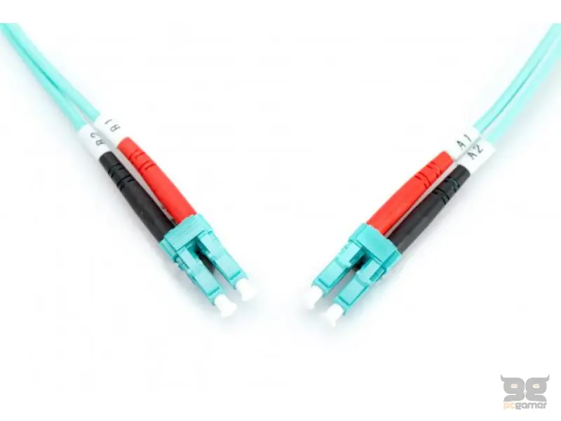 Digitus Opticki patch kabl, multimode, duplex, 2 m, OM3, LC/LC, plavi