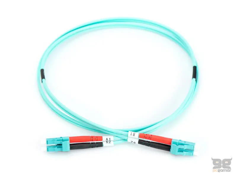 Digitus Opticki patch kabl, multimode, duplex, 3 m, OM3, LC/LC, plavi