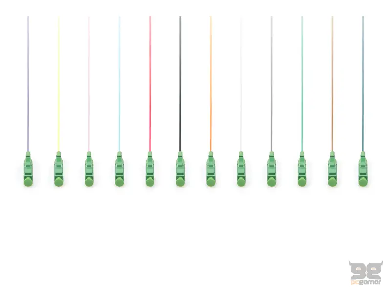Digitus FO pigtail set, 12 pcs, singlemode, simplex, 2m, LC/APC