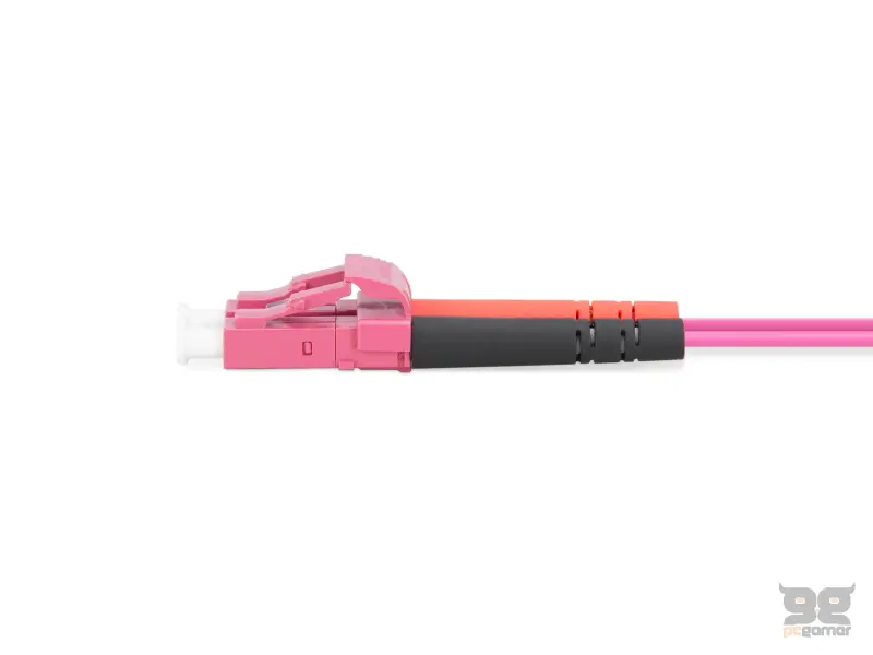 Digitus Opticki patch kabl, multimode, duplex, 1 m, OM4, LC/LC, ljubicasti