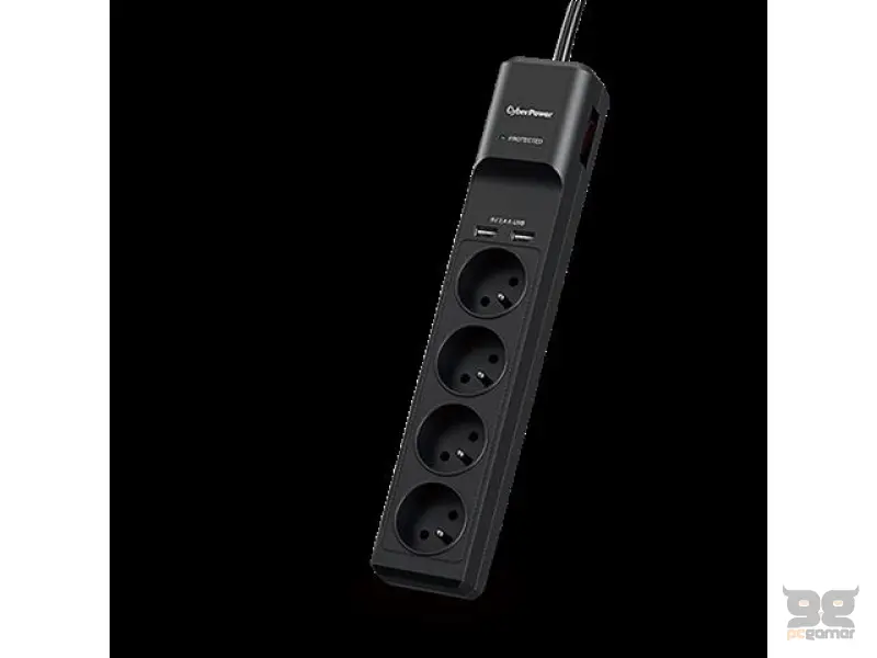 CyberPower produžni kabl prenapon.zaštita P0420SUD0 4xšuko/2xUSBc/1,8m