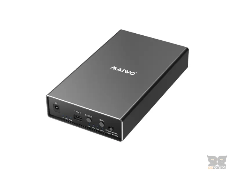 MAIWO Klon Kućište USB 3.2 Gen2 10Gbps HDD/SSD za 3,5 inča/2,5 inča HDD i NVMe SSD, K3527N 