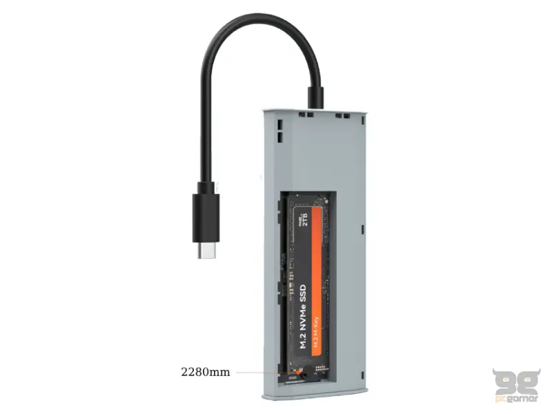 MAIWO USB 3.2 Gen2 x 1 Tip-C 6 u 1 SATA &PCIe NvMe M.2 Kućište sa HDMI/PD/USB , KH1001 