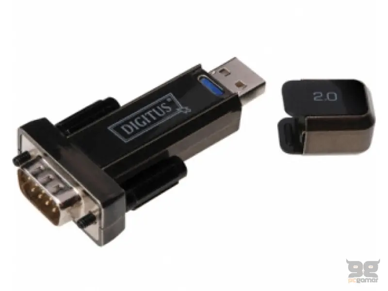 DIGITUS Adapter USB 2.0 tip A (M) - Serijski port (RS-232) 9pin (M) crni DA-70156 