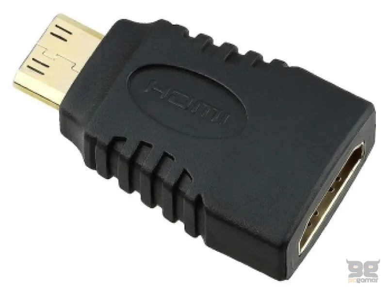 FAST ASIA Adapter Mini HDMI (M) - HDMI (F) crni 