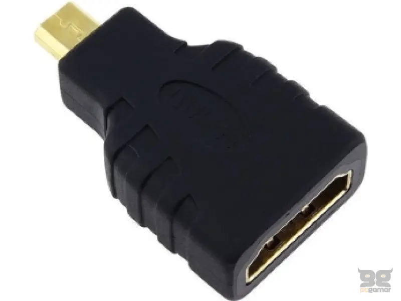 FAST ASIA Adapter Micro HDMI (M) - HDMI (F) crni 