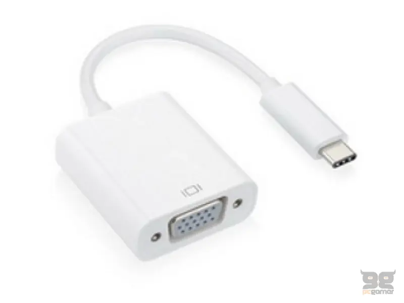FAST ASIA Adapter-konvertor USB 3.1 tip C (M) - VGA (F) srebrni 