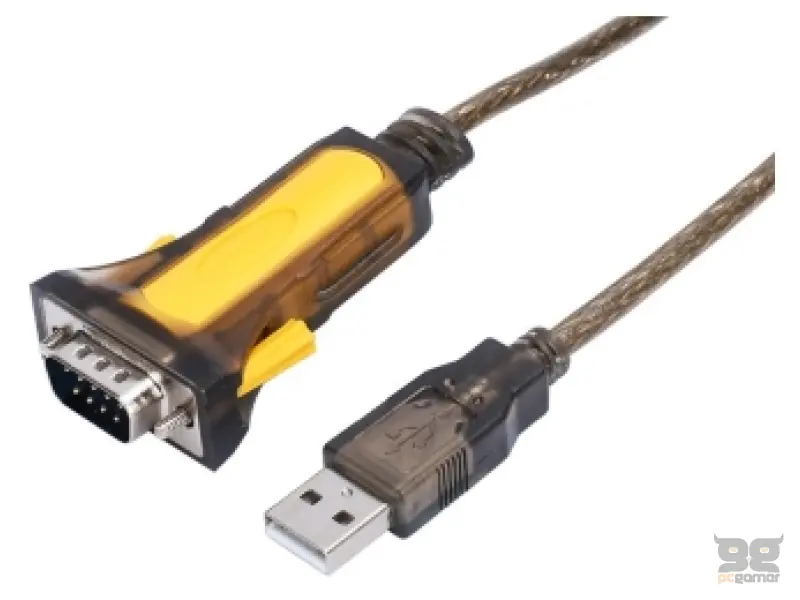 E-GREEN Adapter USB2.0  tip A (M) - RS-232 (M) 1.5m 