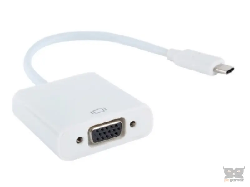 E-GREEN Adapter USB 3.1 tip C (M) - VGA (F) beli 